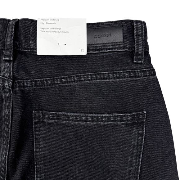 NWT DL1961 Hepburn Wideleg 27" Distressed Jean Size 25 Lark - Picture 11 of 11